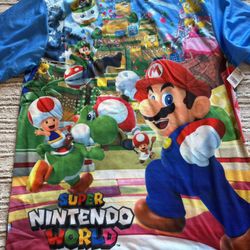 Super Nintendo World Universal Studios Hollywood All Over Print Shirt 