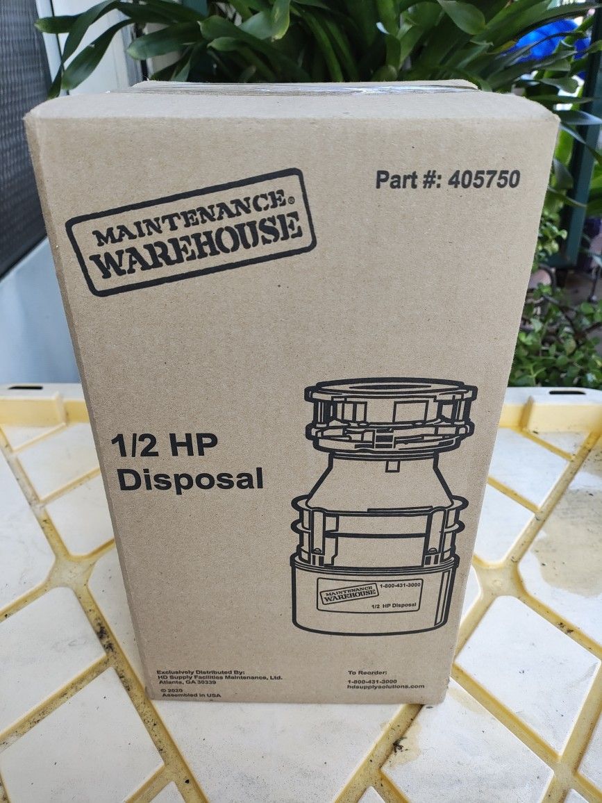 NEW 1/2 HP DISPOSAL