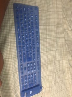 Water resistant flexible keyboard