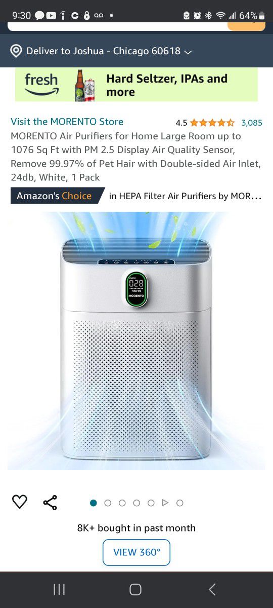 Morento Air Purifier Hy4866 White
