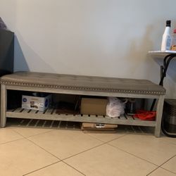 Ottoman/ Bench Leather