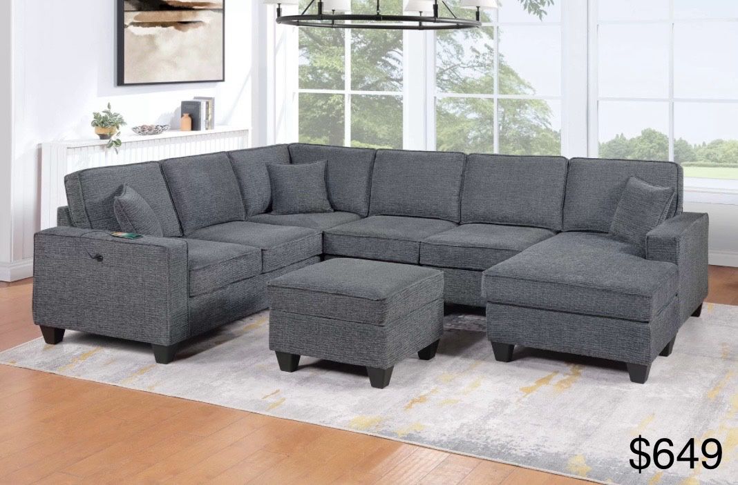 Sectional Sofa With Ottoman