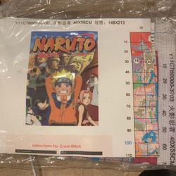 Naruto Stamped Cross Stitch
