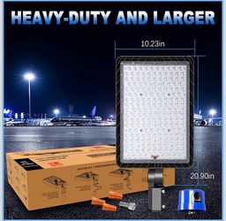 240W outdoor LED parking light with adjuster 36000LM 5000K Super Bright Dusk to Dawn Area Light IP65 Commercial Security Area Street Lighting Heavy D
