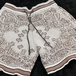 Amiri Crochet Bandana Shorts Medium 