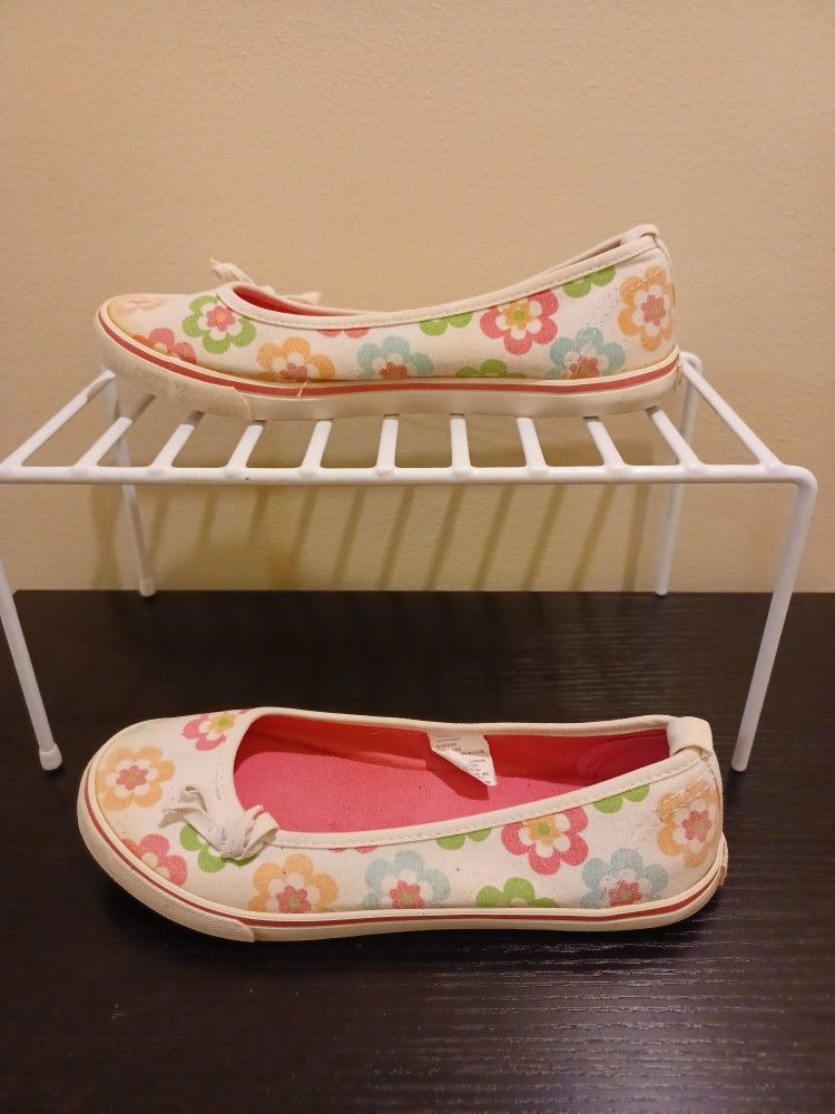 Gymboree Flower Pattern Slip-On Girl Shoes Size 2