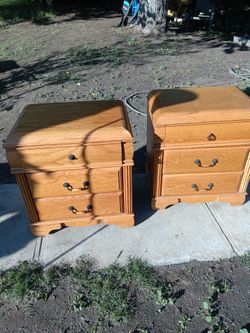 !! Pair Of Night Stands Wood