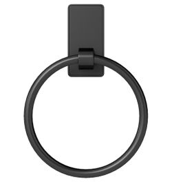 Towel Ring, SUS304 Hand Towel Holder for Bathroom，Adhesive Towel Holder Bathroom Towel Hanger for Bathroom, Matte Black