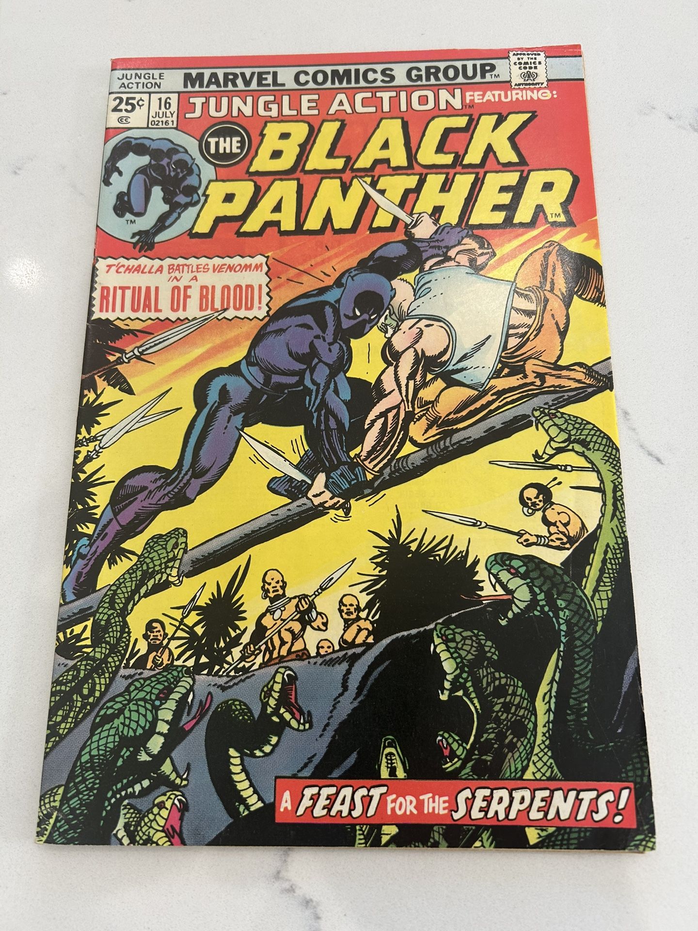 The Black Panther - Jungle Action #16 (Marvel Comics July 1975)FN+