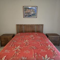 Vintage Solid Wood Queen Bedroom 3 Piece Set $75 OBO