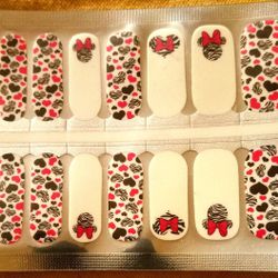 Minnie Zebra!FFBoutique Nail Polish Strip!Free Sample/Entries!