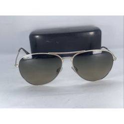 MAUI JIM MAVERICKS MJ264-16 Gold  POLARIZED AUTHENTIC Japan Scratches On Lenses