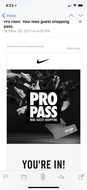 Nike Pro Pass 30% Off Anything On Nike On-Line Store for in Orlando, FL OfferUp