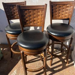 3 Stools Bar Chairs ,  All For $100.00
