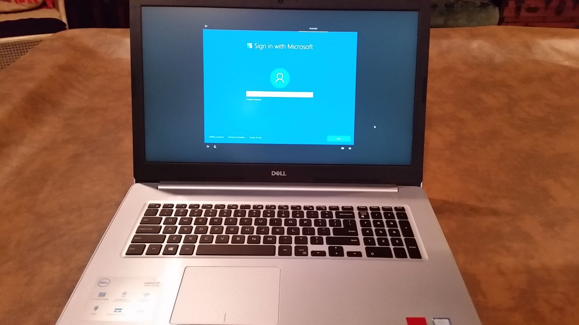 Laptop Dell windows 10 open box from the dell company with warranty
