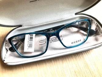 Guess Eyeglasses Frames Teal Blue
