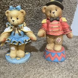 ADORABLE CHERISHED TEDDIES 1994 Bruno & CLAUDIA set of 2
