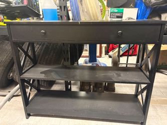 Black console table