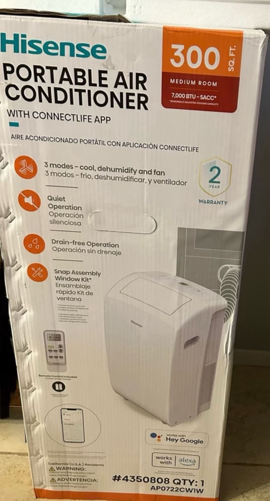Hisense Portable AC 350 OBO