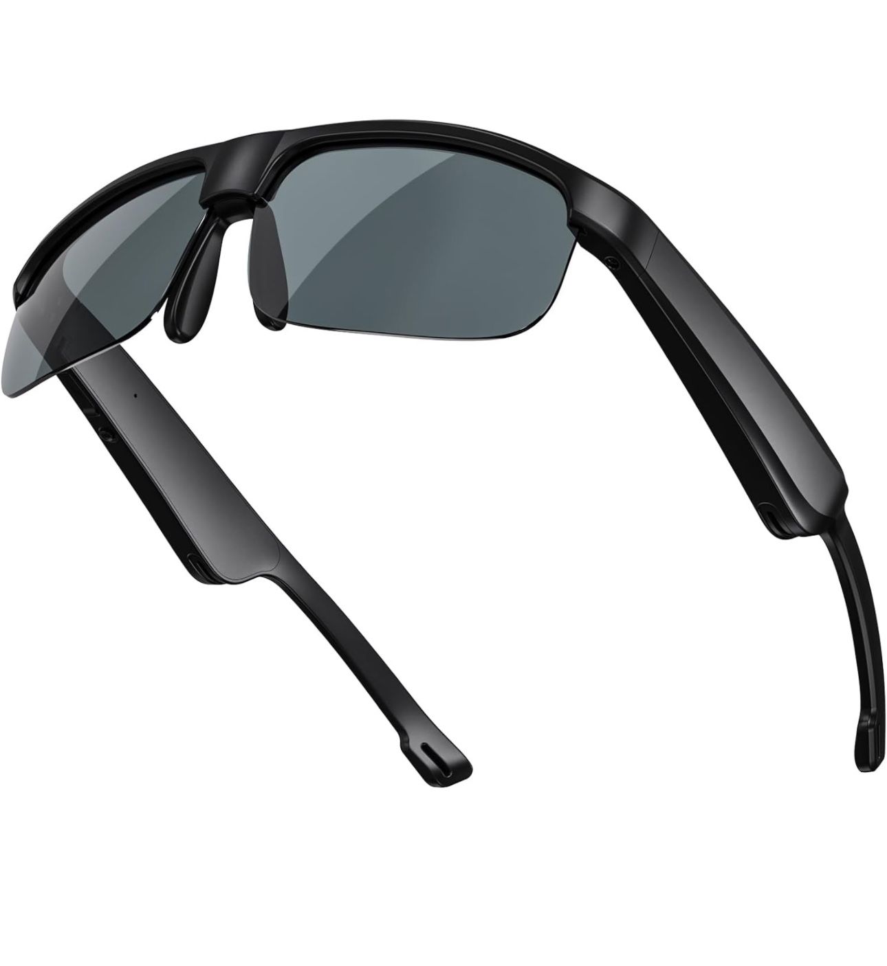 Smart Glasses, Impact Resistant Polarized Lenses, Built-in Mic & Speakers, Outdoor UV Protection & Voice Assistant 8hr Long Lasting Battery
