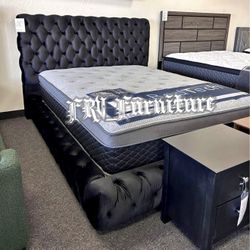 New Queen Bed Frame With Mattress 