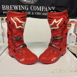 Alpinestars Tech 10 Boots Red Size 11