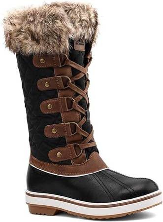 NEW SZ 8 ALEADER Women Insulated Winter Snow Boots WATERPROOF Cold Weather Warm