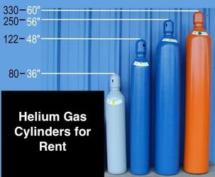 Helium cylinders for balloons
