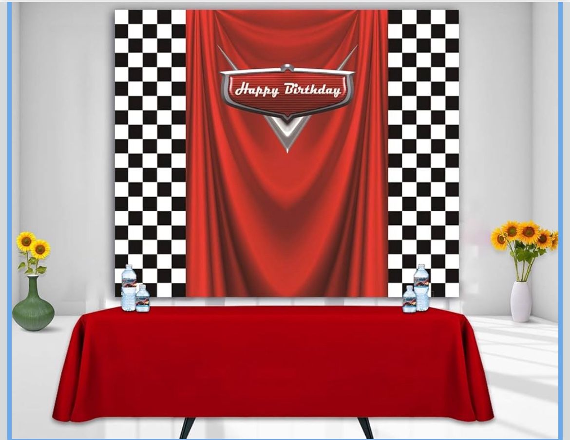 Cars Birthday Banner 