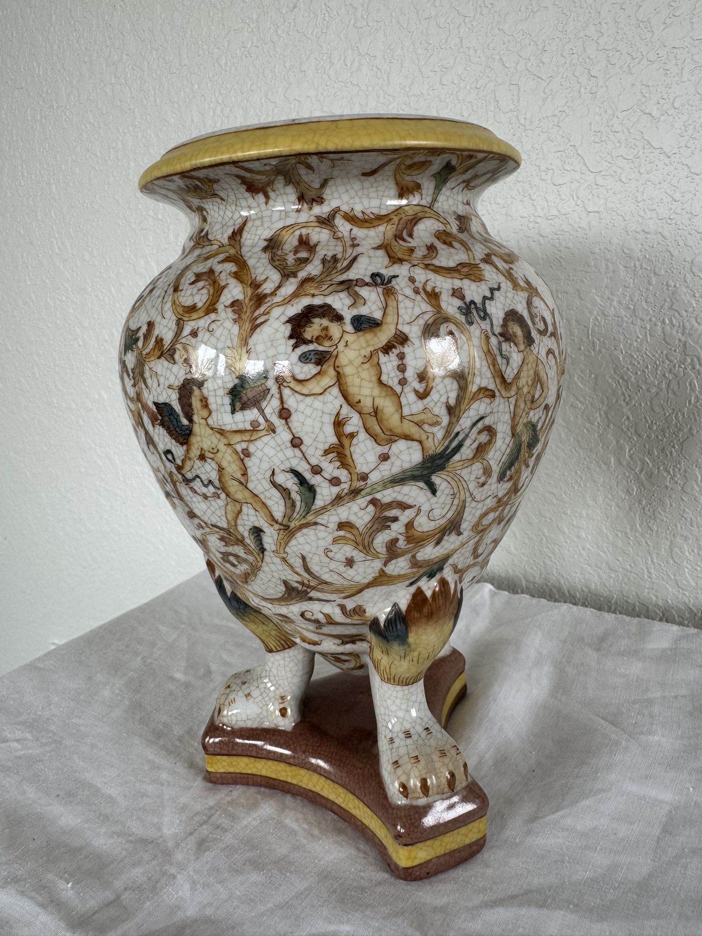 Vintage Chinese 3 Legged Vase 