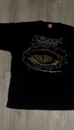 Diesel Industry Black Graphic T-Shirt