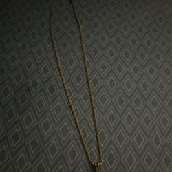 3mm Tennis Chain 24inch Lion Pendent 14k Gold