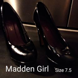 Madden Girl Black High Heels Size 7.5