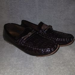 Big Boys Dark Brown Loafers 