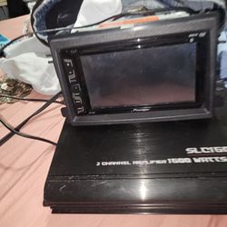 PIONEER DOUBLE DIN & 1600 WATT DS18