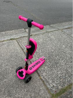 Kids scooter- pink and red