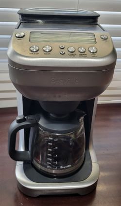 Breville Grind Control Coffee Maker with Built-in Burr Grinder & Glass Carafe
