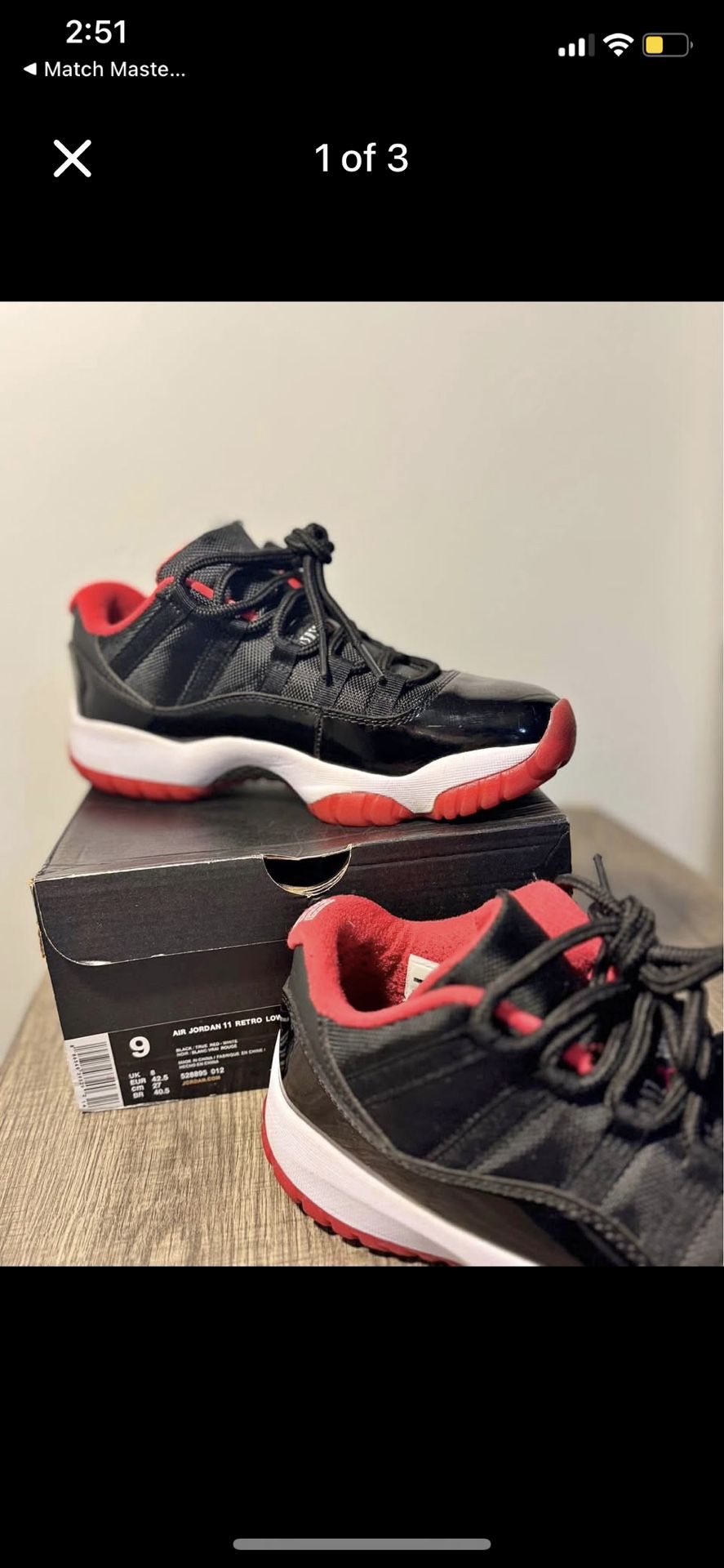 Air Jordan ‘Bred’ Retro 11 Low
