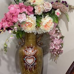 Beautiful large vase With  flowers