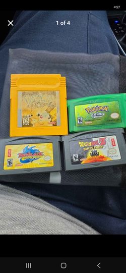 4 Game Boy Cartridges Pokemon Beyblade Dragon Ball Z