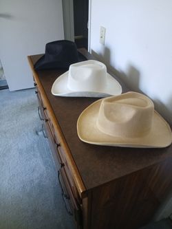 Brand New Cowboy Hats available in black or white