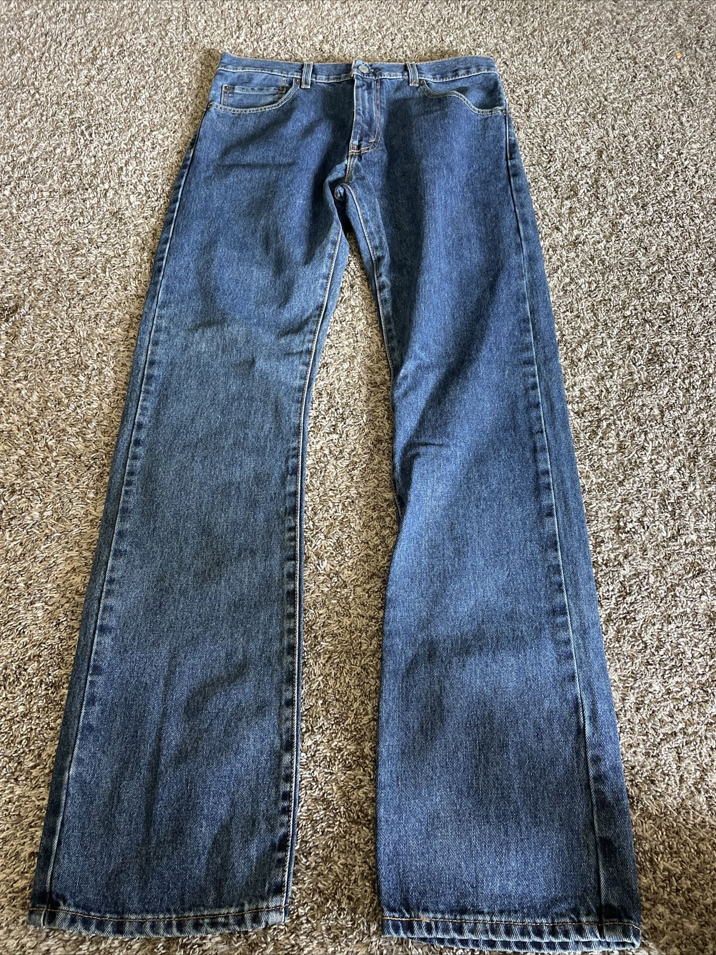 Pair Men's Levi's 517 bootcut jeans Size 33 X 34 100 Cotton Blue for Sale in Santee, CA