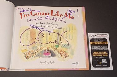 🔥Jamie Lee Curtis Signed Autographed Book I'm Gonna Like Me JSA COA 🔥
