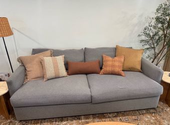 Comfy Grey Couch • 93” wide • 46” deep • 25” high