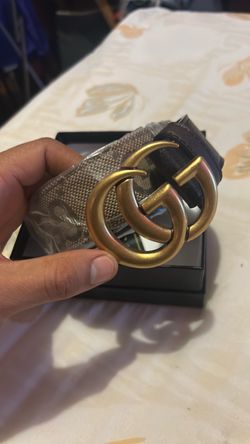 Gucci GG Belt with Gold Double G Buckle