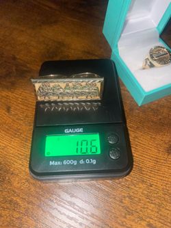 10K Gold Double Finger Last Supper Ring