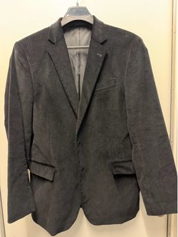 Stafford Men’s Corduroy Jacket – 46R – Black $35