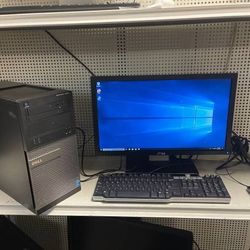 DELL desktop i3 processor win 10 comes with monitor keyboard and mouse
