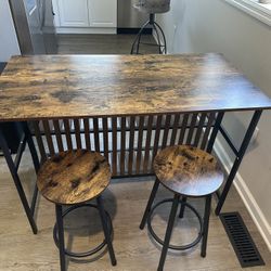 Dining Table Set With Barstool 