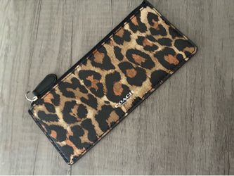 Coach Leopard Wristlet